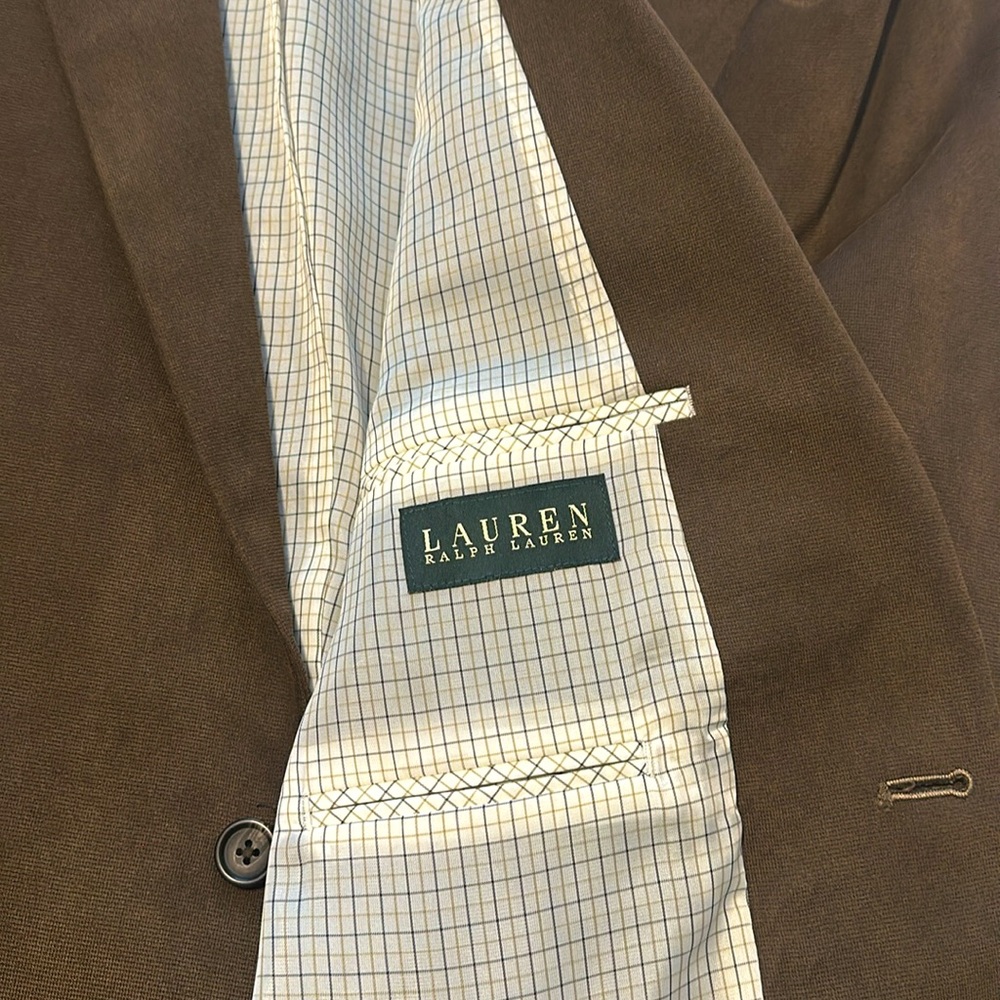 Lauren by Ralph Lauren Men’s Brown Blazer 48L - Picture 2 of 5